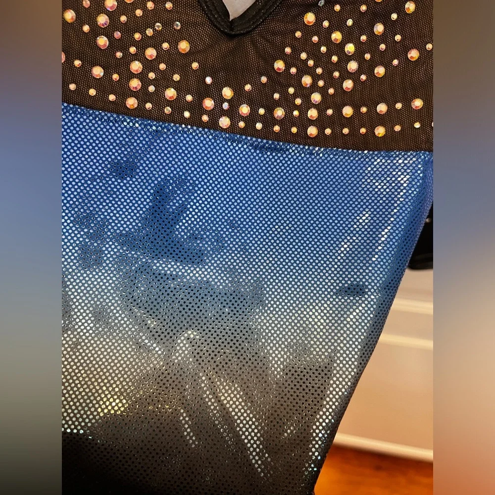 3/4 Sleeve Length Alpha Factor Competitive Gymnastics Leotard - Picture 3 of 6